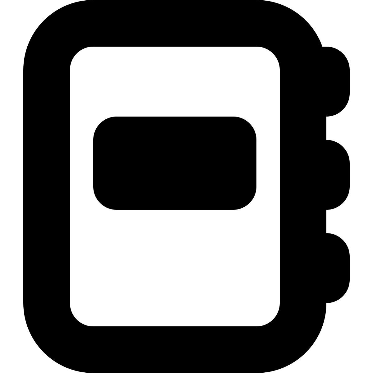 иконка тетрадь tiny bold стиль