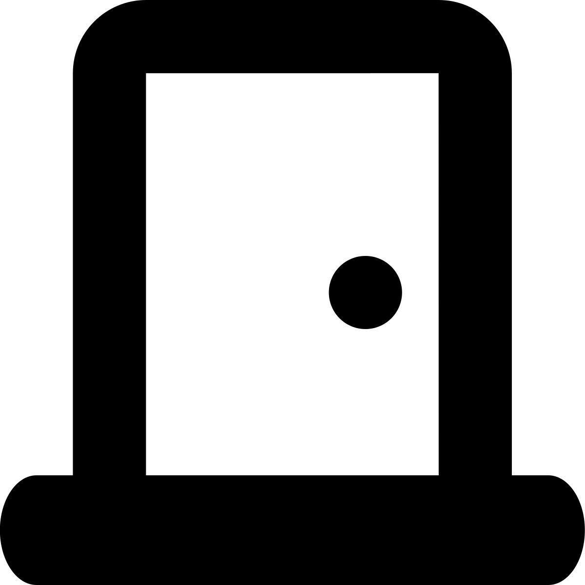 tiny bold style дверь icon