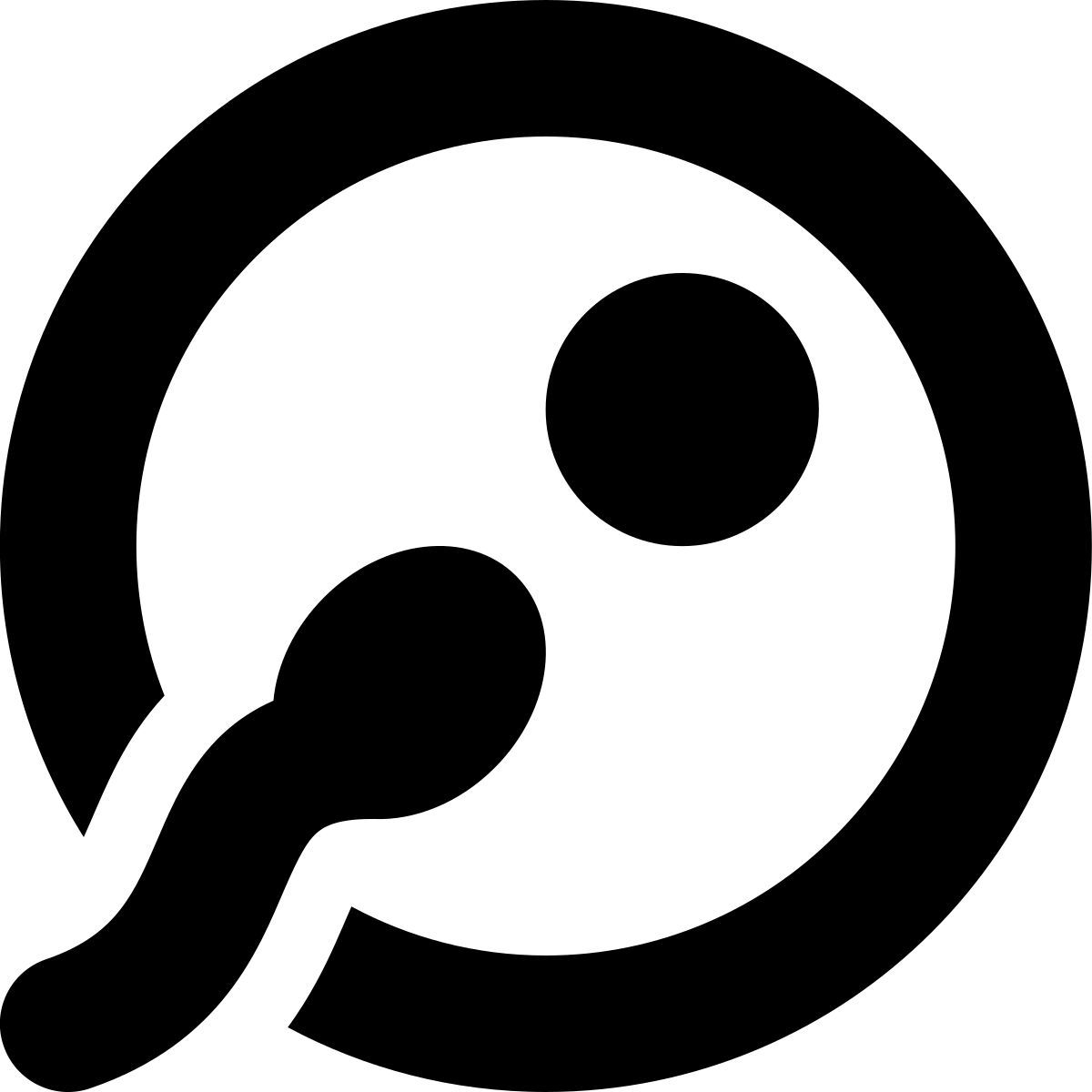 иконка оплодотворение tiny bold стиль