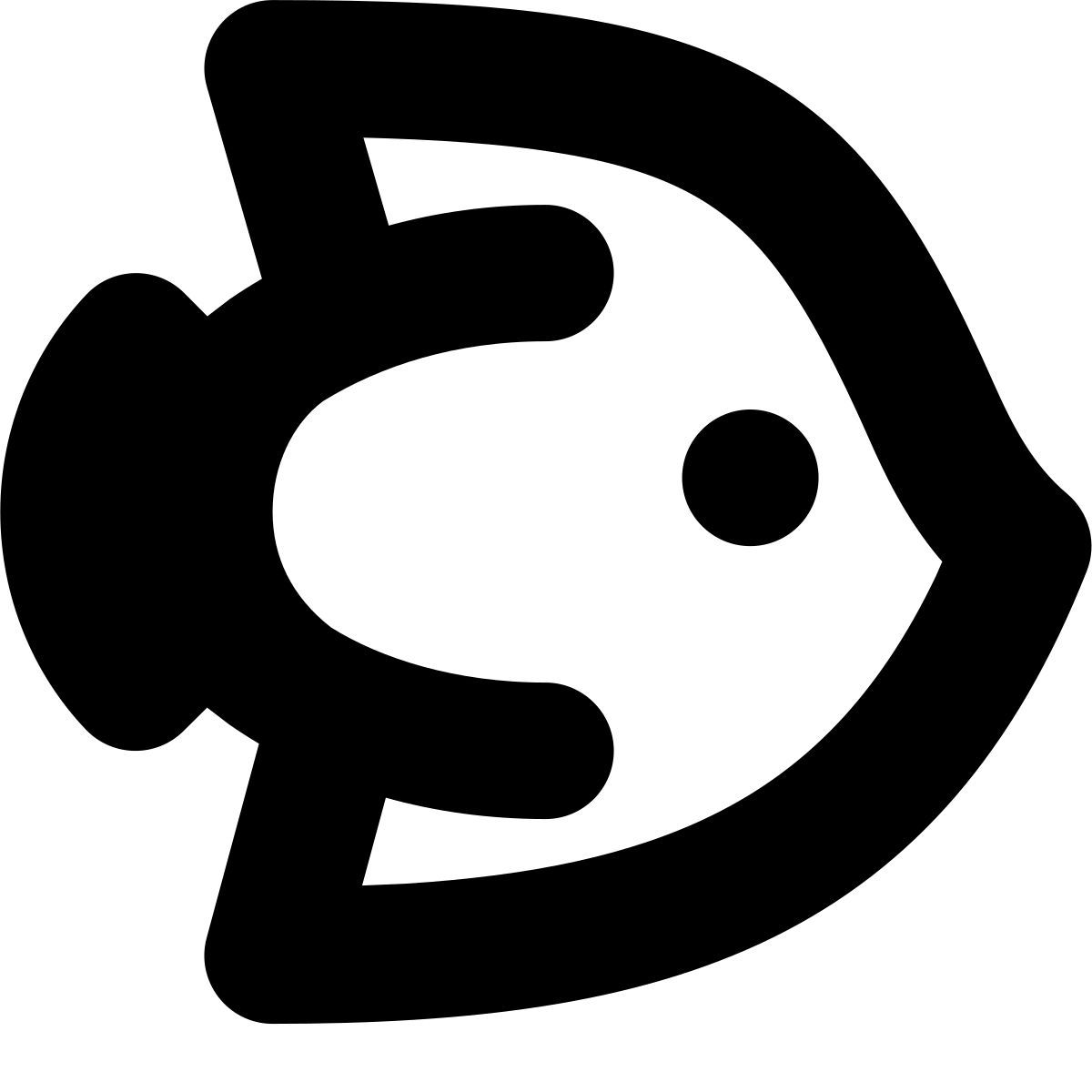tiny bold style рыба icon