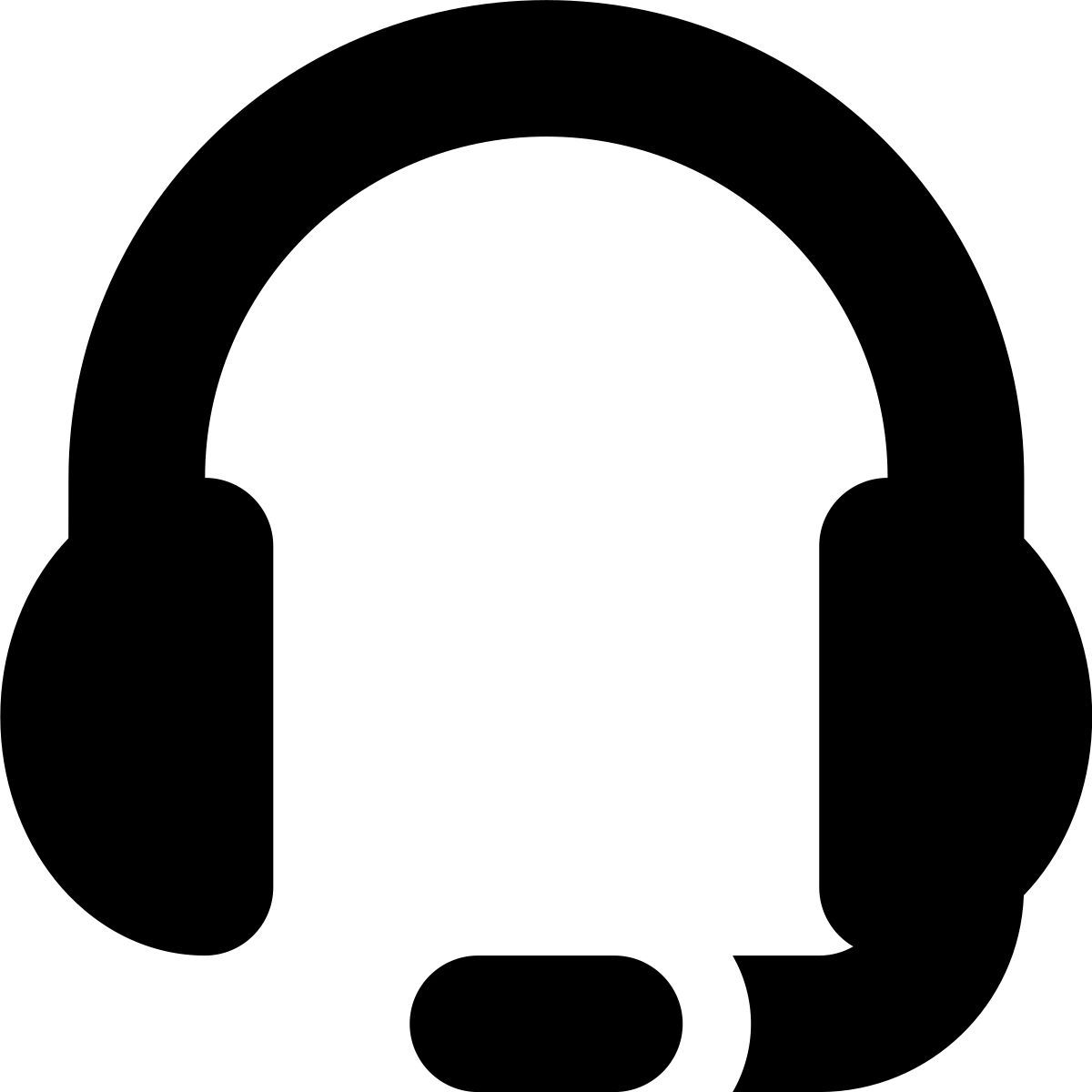 иконка headset tiny bold стиль