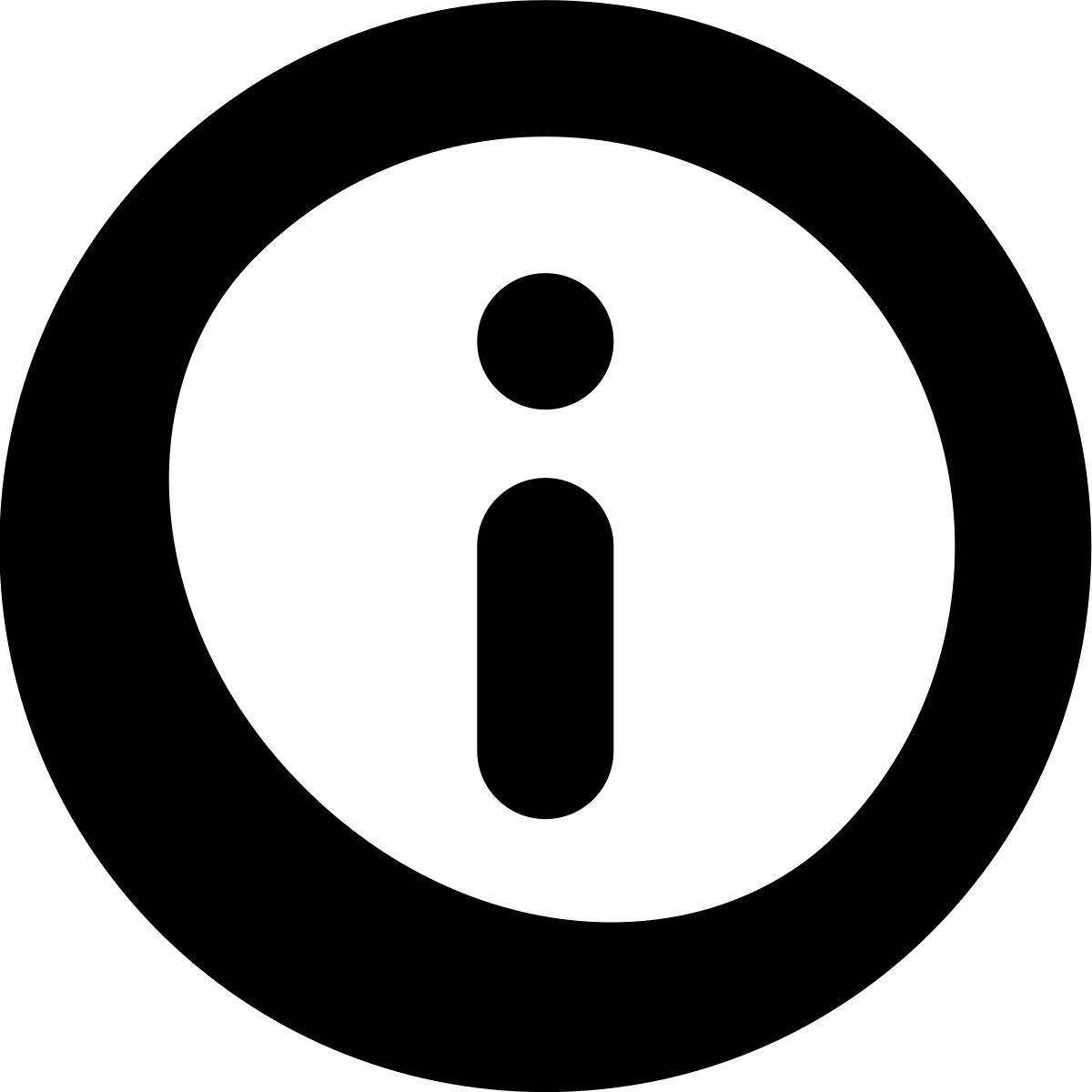 иконка информация tiny bold стиль