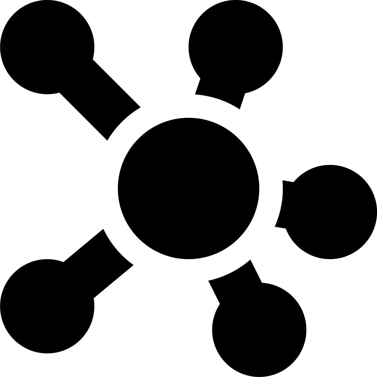 иконка ментальная карта tiny bold стиль