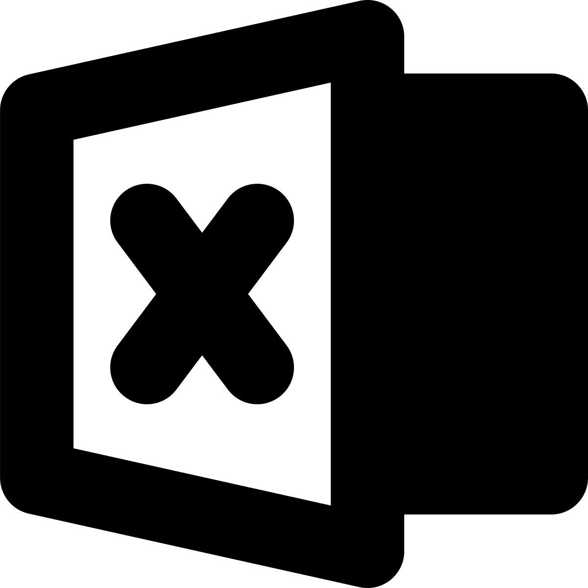 tiny bold style microsoft excel icon