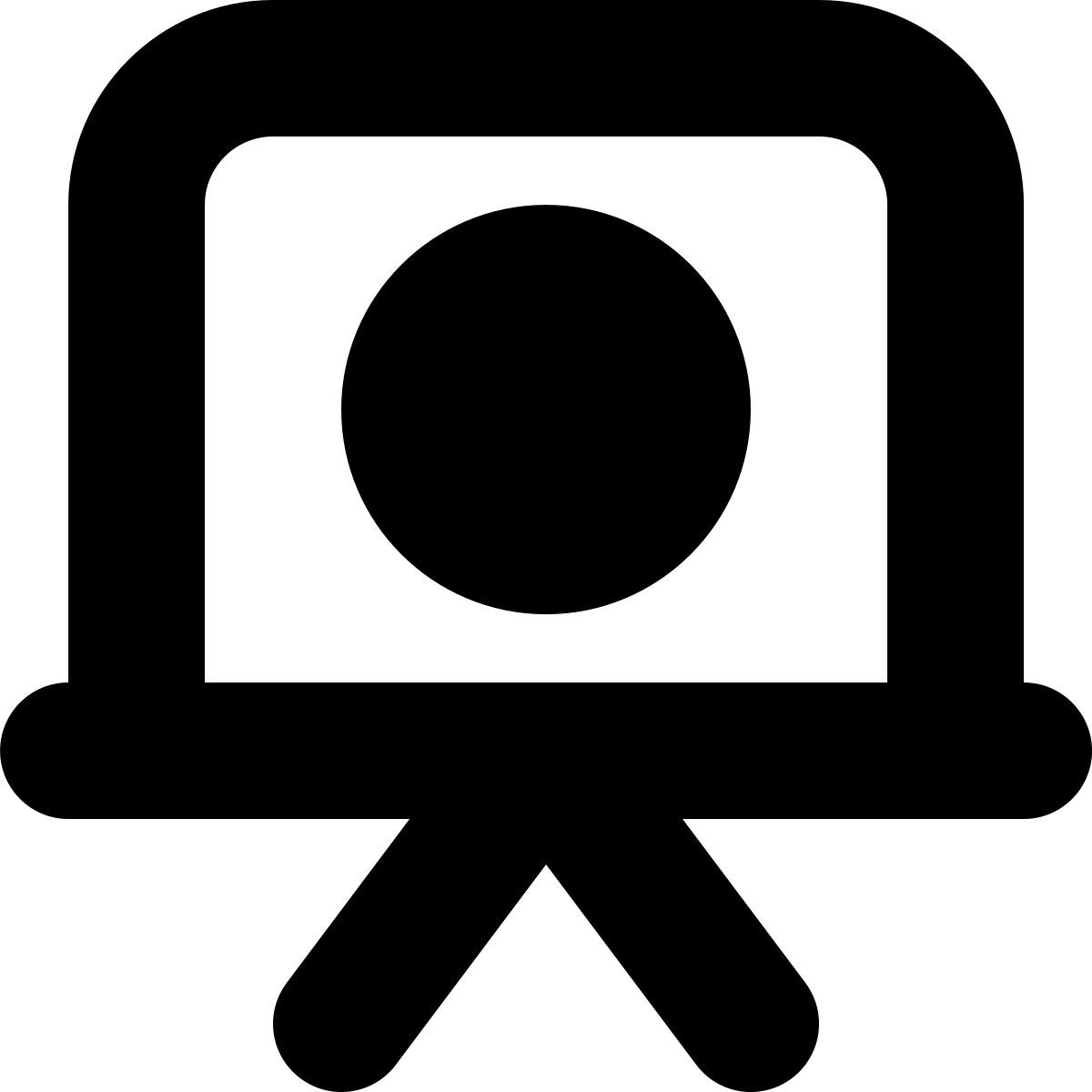 tiny bold style винтажная камера icon