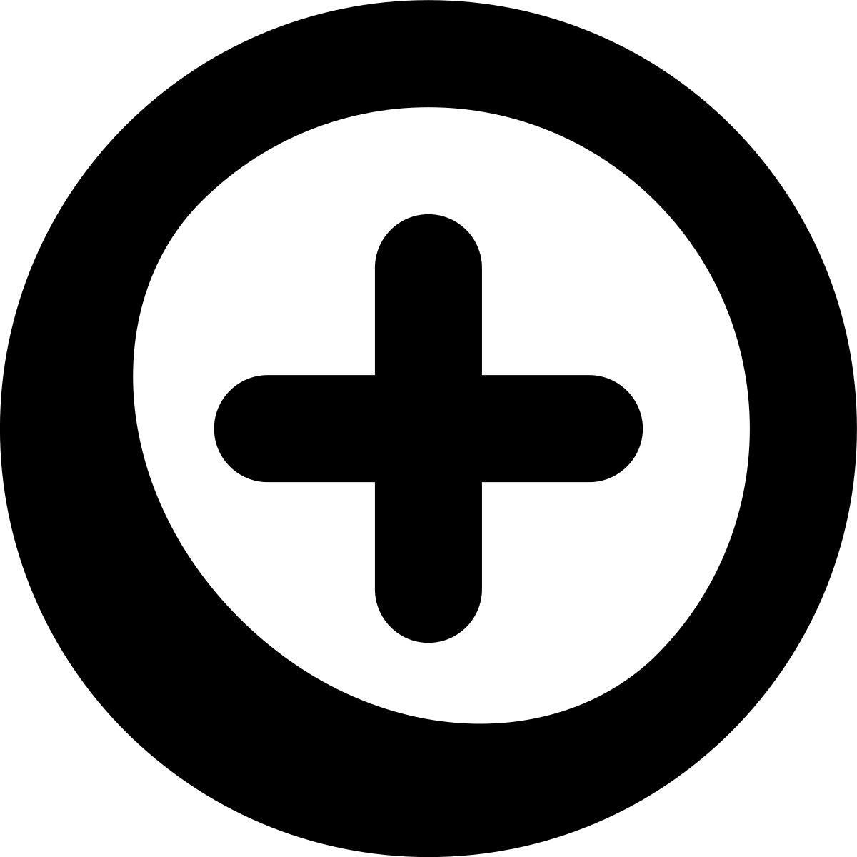 tiny bold style плюс icon