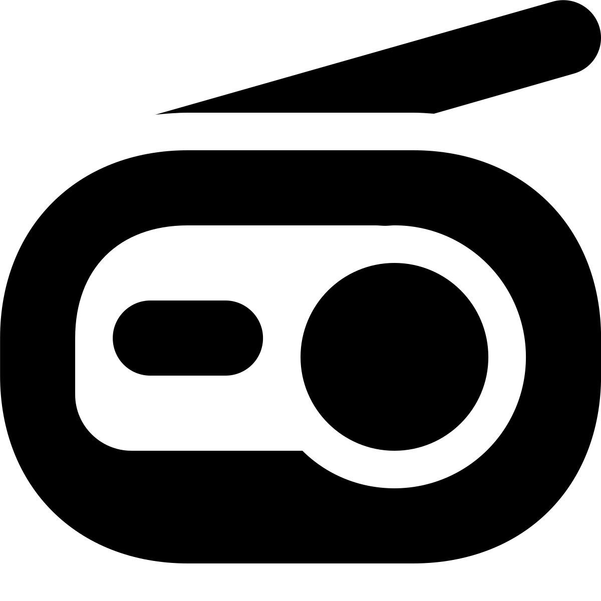 tiny bold style радио icon