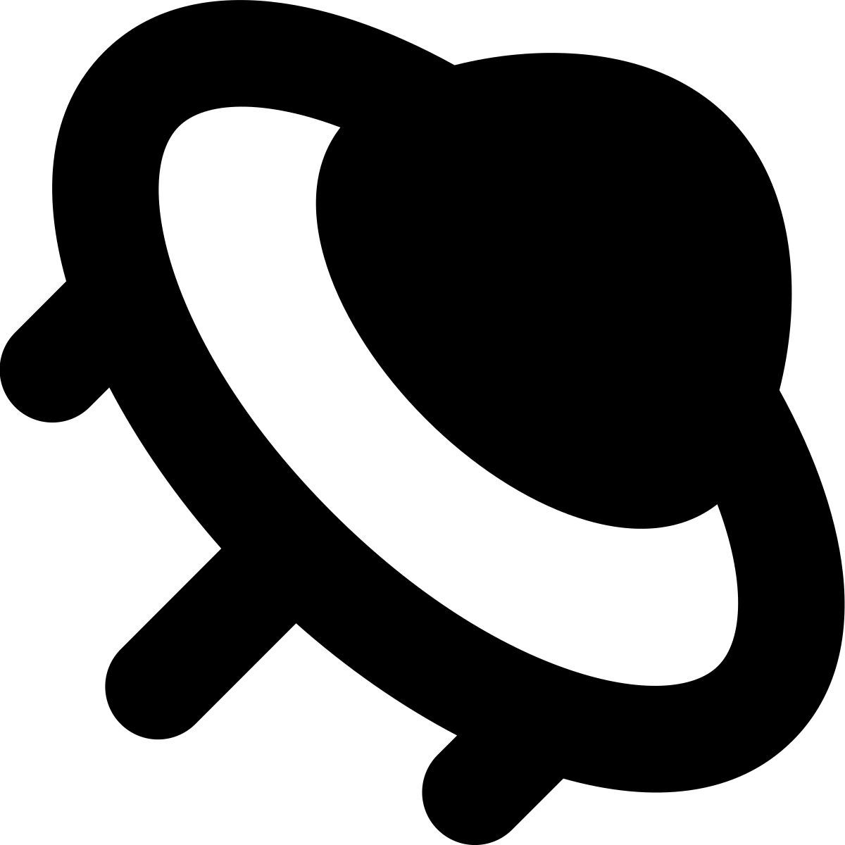 tiny bold style нло icon