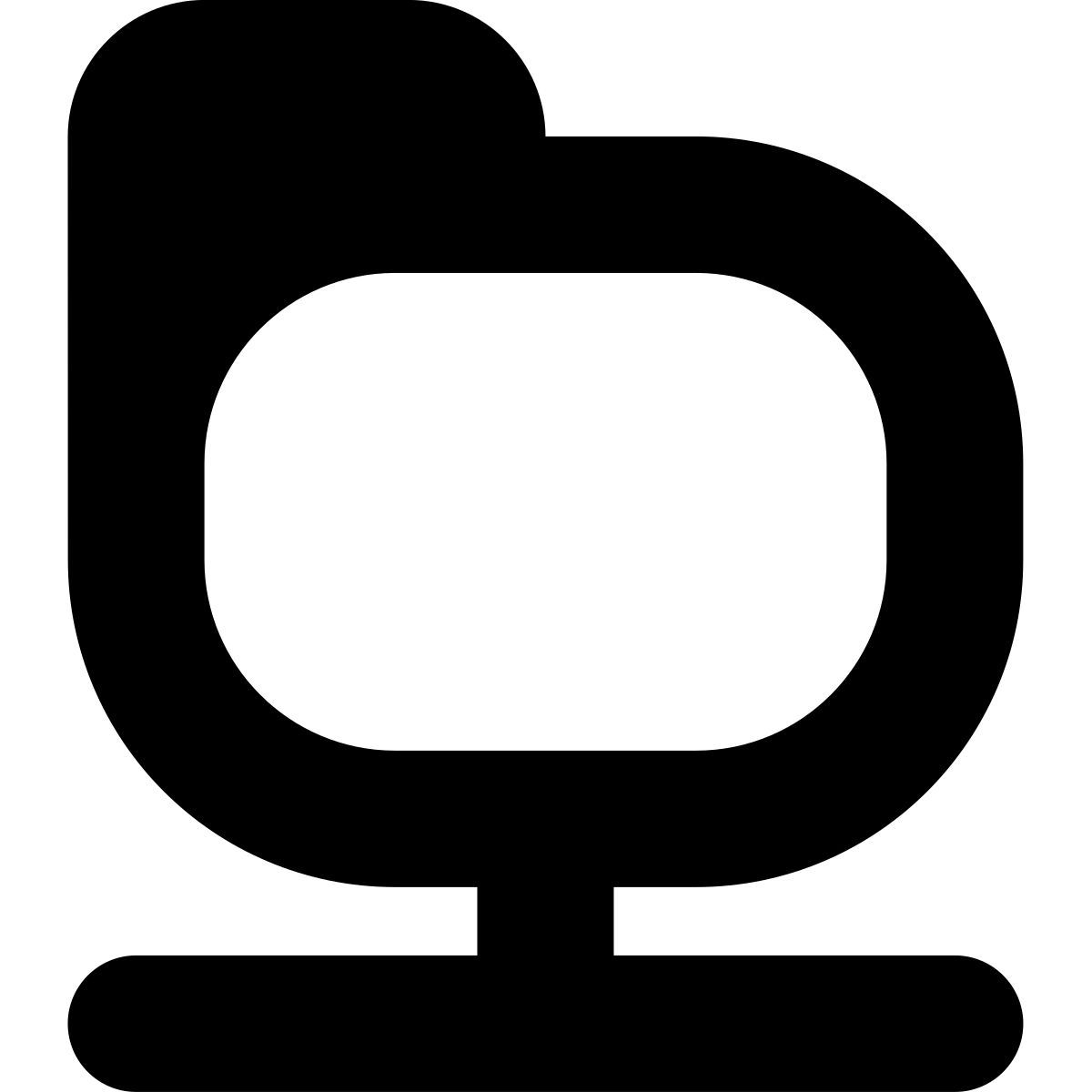 tiny bold style общая папка icon