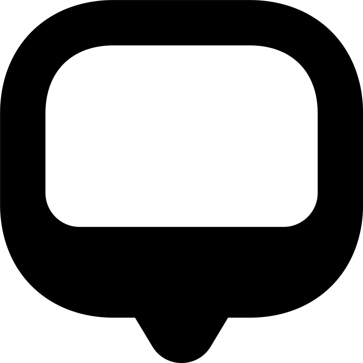 иконка чат tiny bold стиль