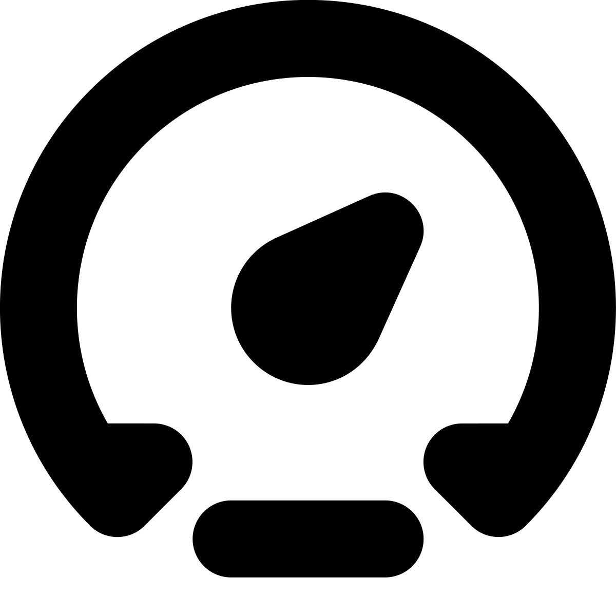 иконка спидометр tiny bold стиль