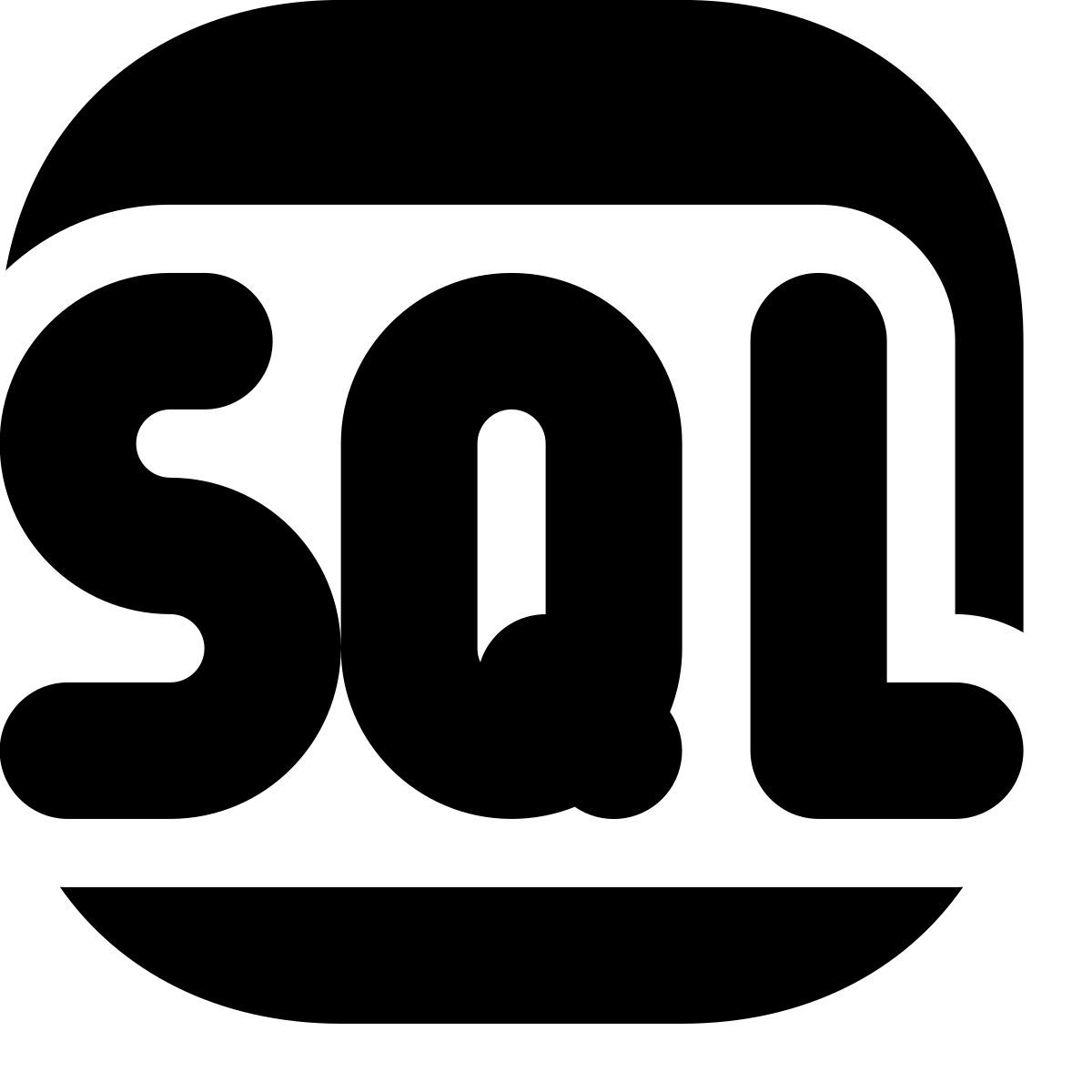 tiny bold style sql icon
