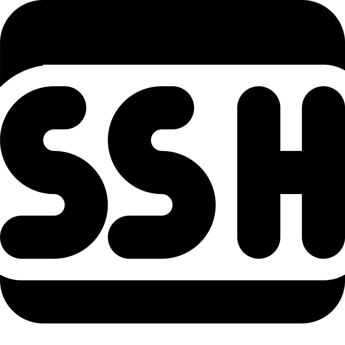 tiny bold style ssh icon
