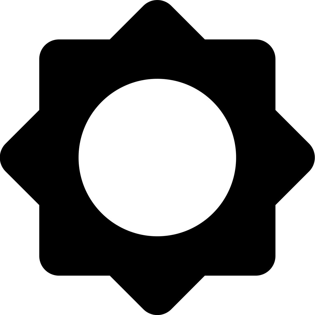 иконка солнце tiny bold стиль
