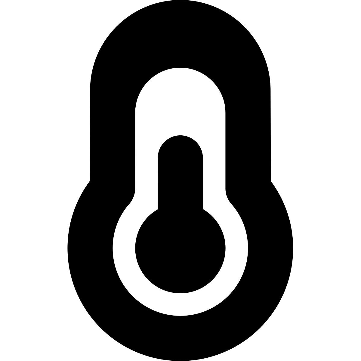 tiny bold style термометр icon