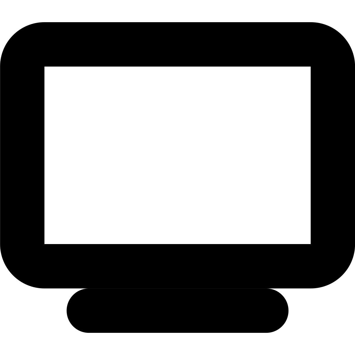 tiny bold style телевидение icon