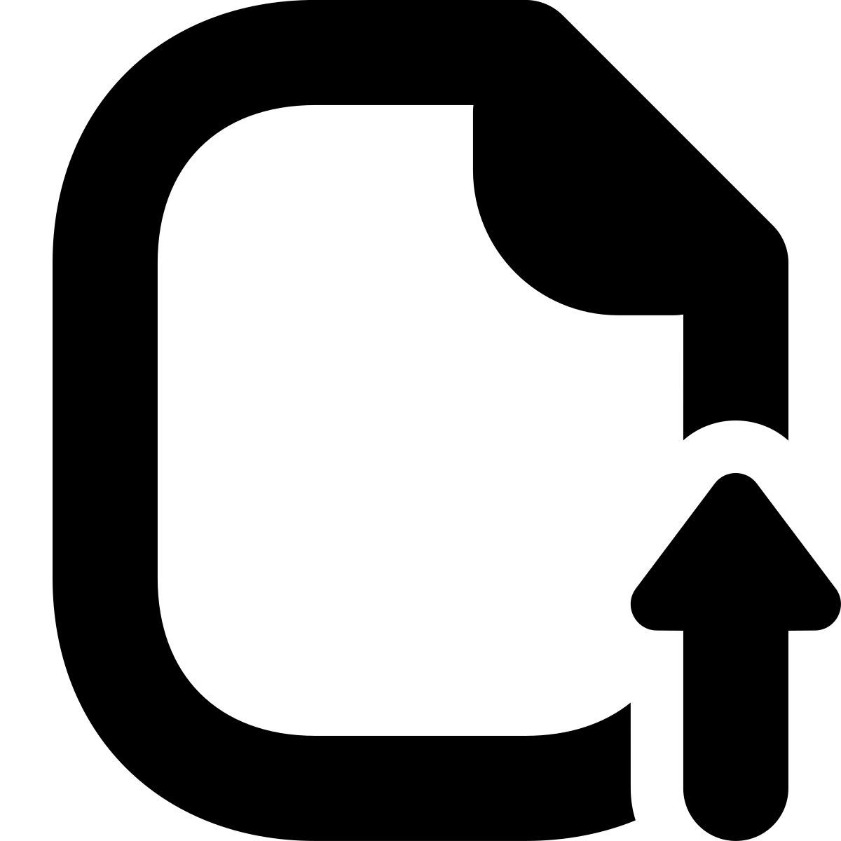 иконка загрузить документ tiny bold стиль