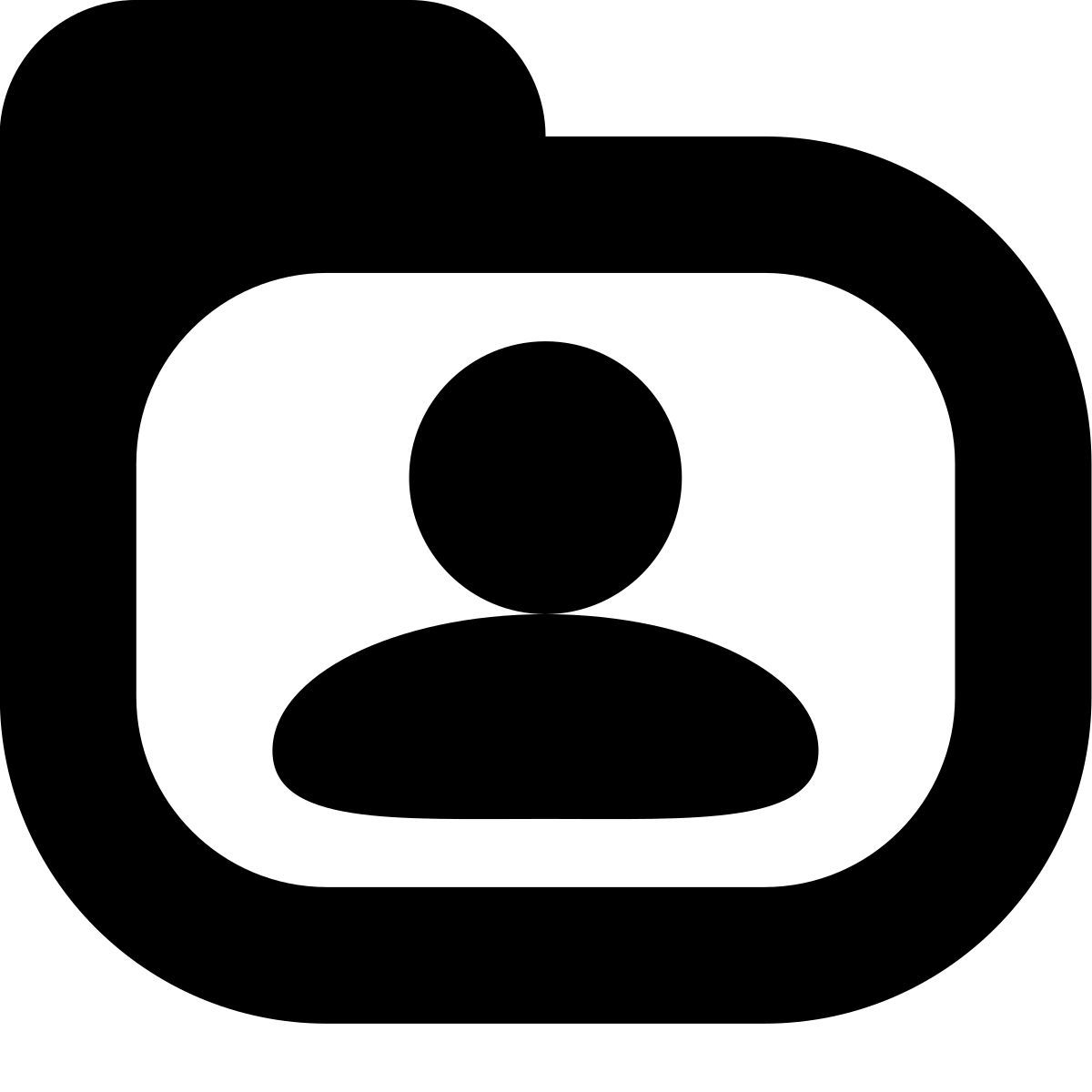 tiny bold style папка пользователя icon