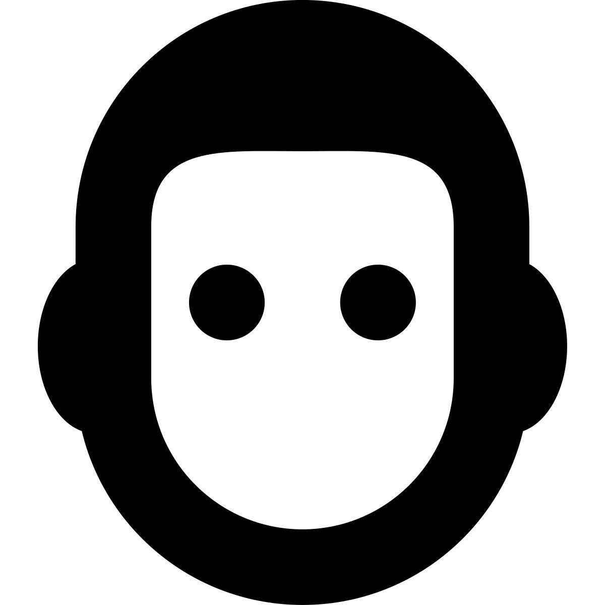 иконка пользователь tiny bold стиль