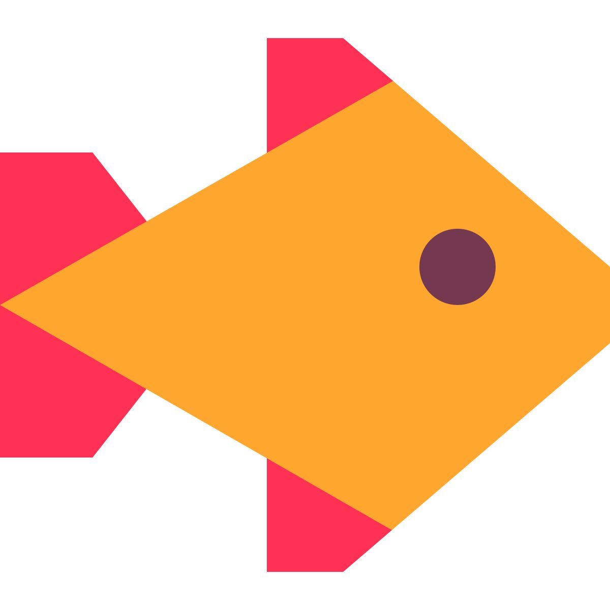иконка рыба tiny color стиль