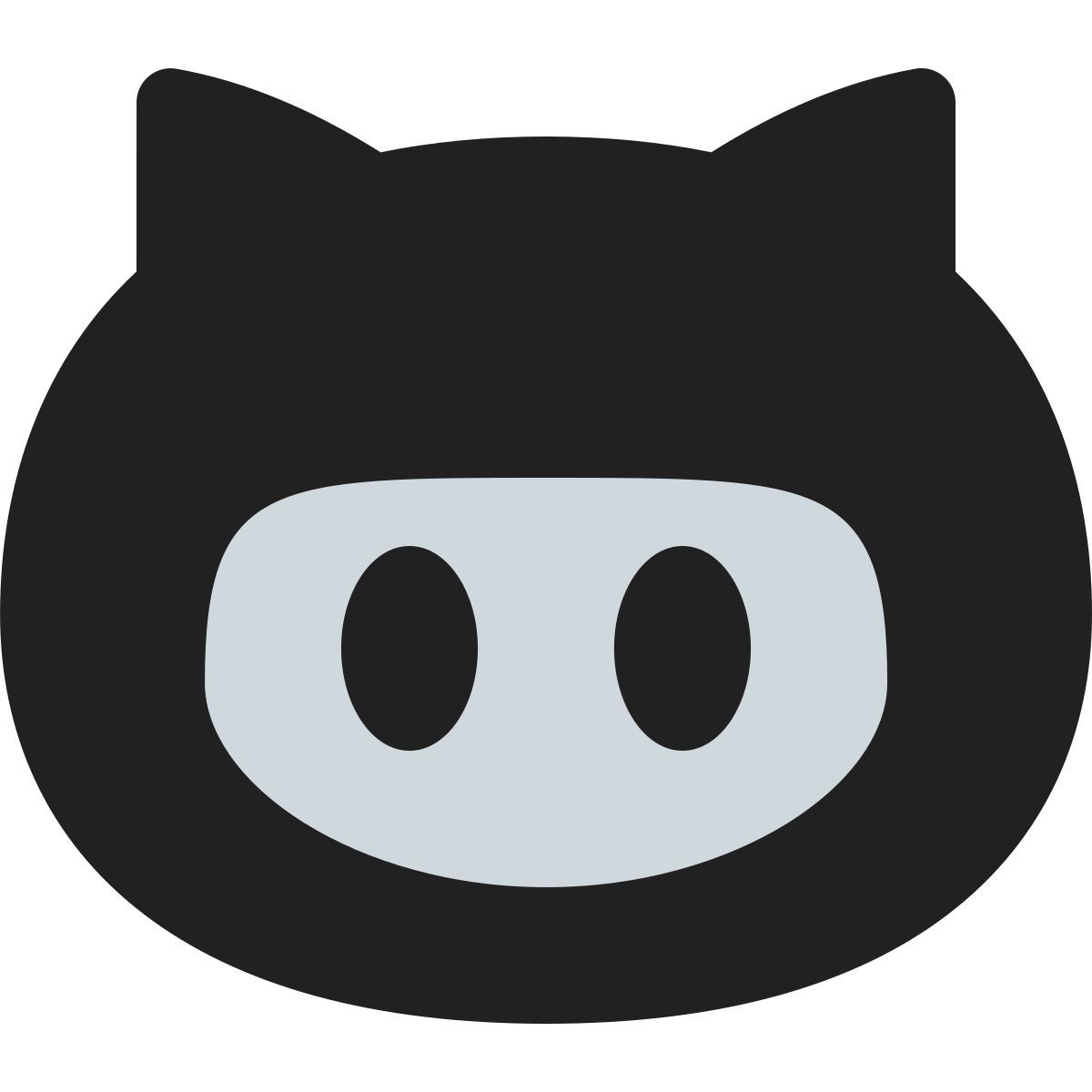 tiny bold color style github octocat icon