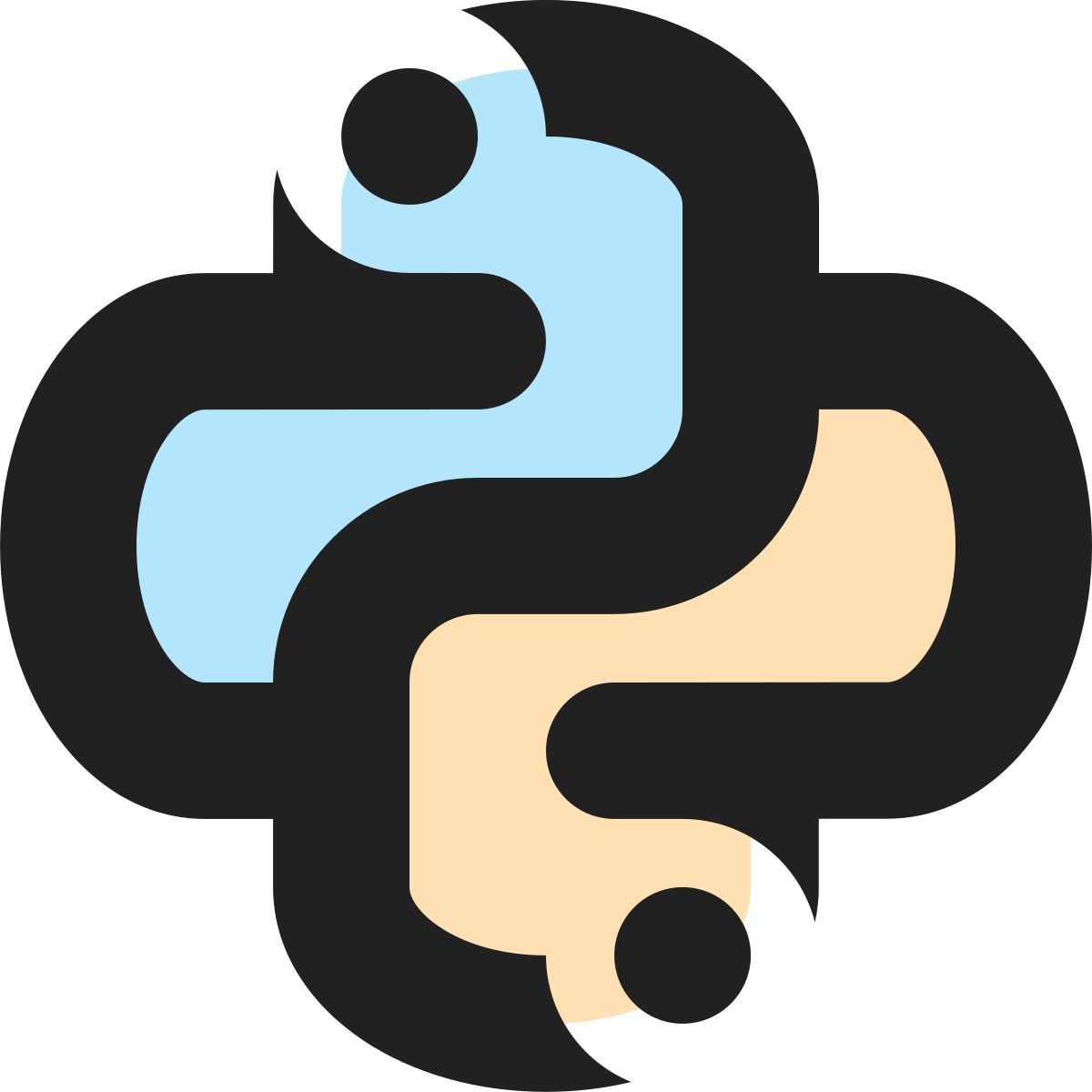 tiny bold color style питон icon