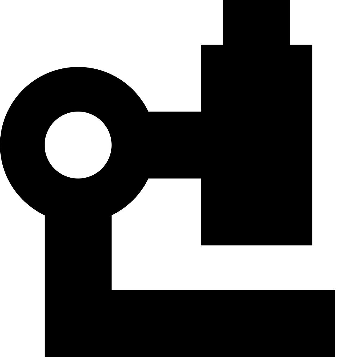иконка микроскоп tiny glyph стиль