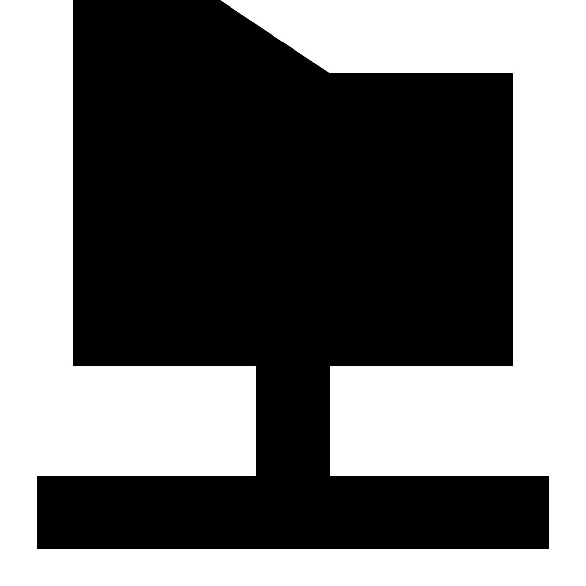 иконка общая папка tiny glyph стиль