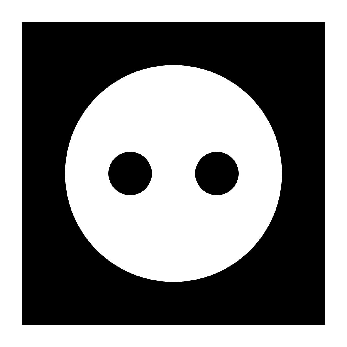 tiny glyph style розетка icon