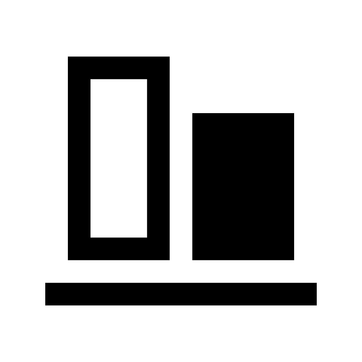 windows 10 style выровнять по нижнему краю icon