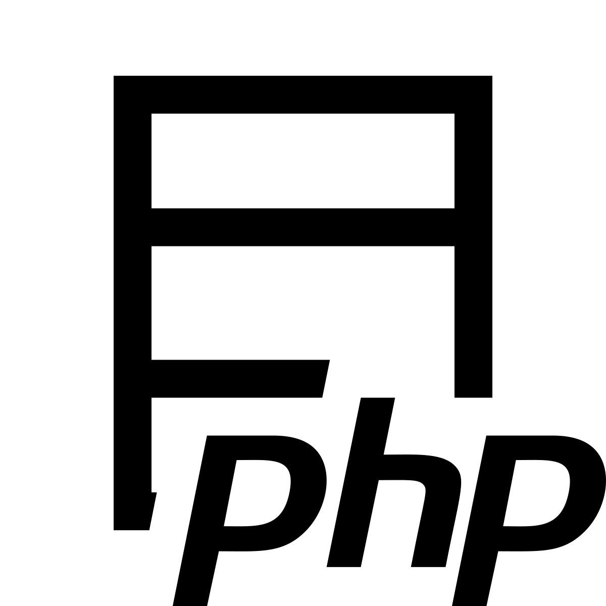 windows 10 style php сервер icon